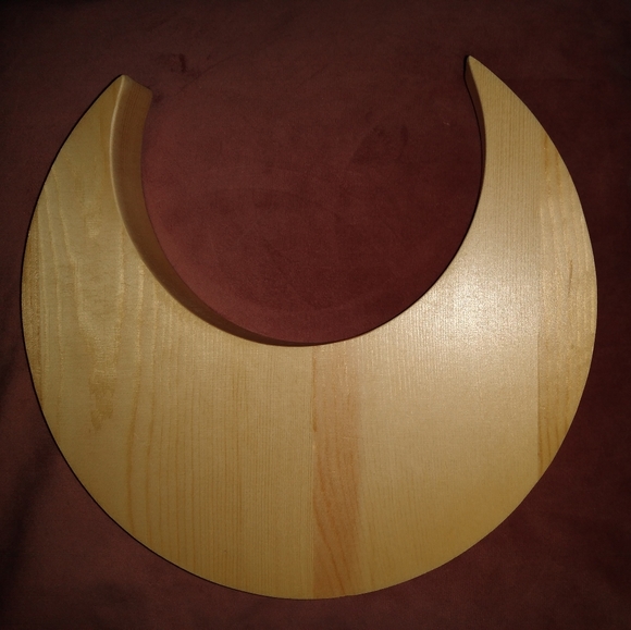 Crescent Moon Sun Lunar Eclipse Jewelry Tray Set Wood Trays Crystal Display Dish - Picture 9 of 13